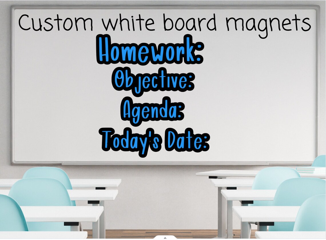 Custom White Board Set of 4 Teacher Etsy