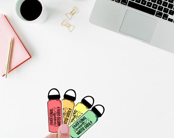 Emotional Support Water Bottle Sticker |Multiple Color Options