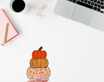 Pumpkin Stack Sticker