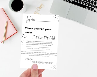 Thank you stickers for small business packaging | Custom sticker with shop name