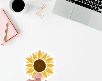 Yellow Sunflower Sticker