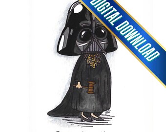 Ruth Vader Ginsburg Digital Print