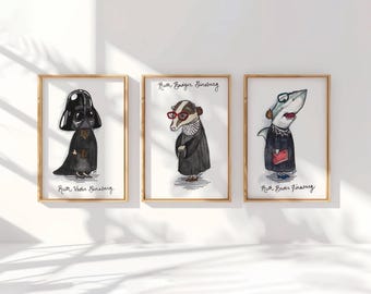 Ruth Bader Ginsburg Watercolor Pun 3 Painting Bundle