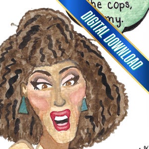 Miranda's Warning Digital Print