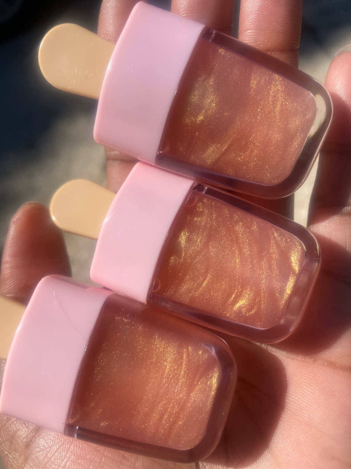 3 Popsicle Lip Glosses Kids Lip Gloss Gift for Girls Lip Etsy
