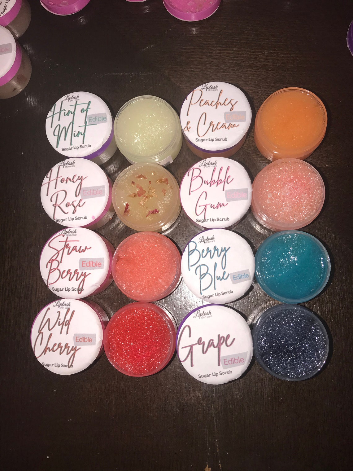 Edible Lip Scrub All Natural Vegan Lip Scrub Choose Flavor Etsy