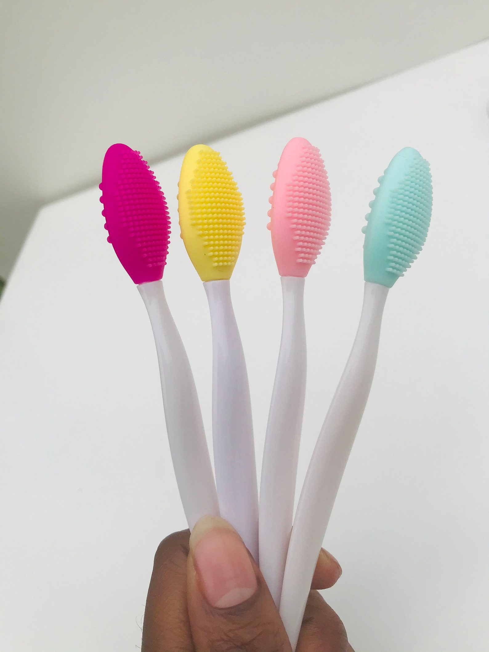 Face Scrub Brush Lip Scrub Brush Facial Exfoliator Skin Etsy