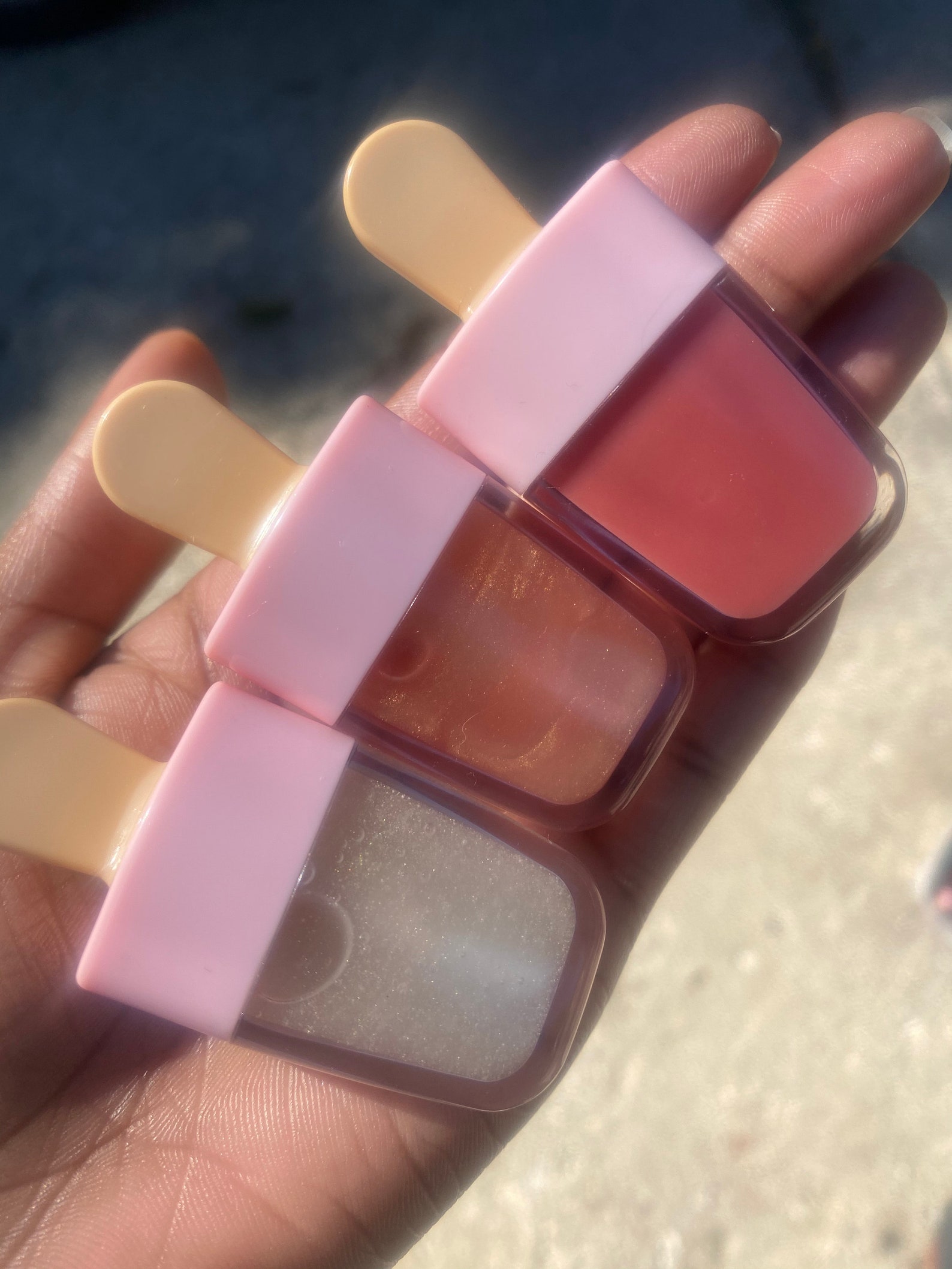 3 Popsicle Lip Glosses Kids Lip Gloss Gift for Girls Lip Etsy