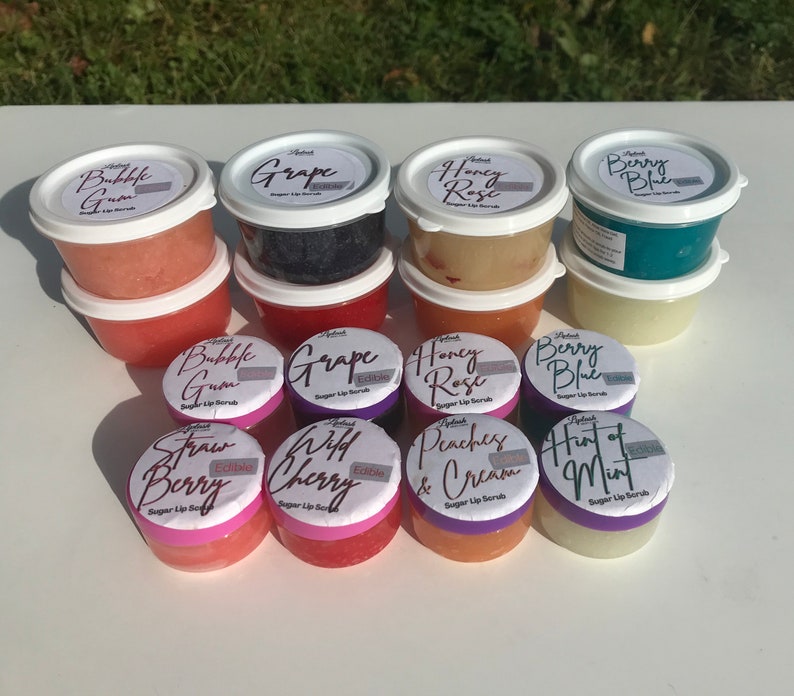 Edible Lip Scrub All Natural Vegan Lip Scrub Choose Flavor Etsy