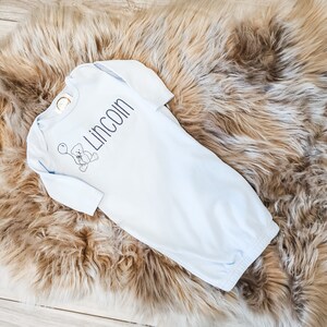 Personalized baby gown