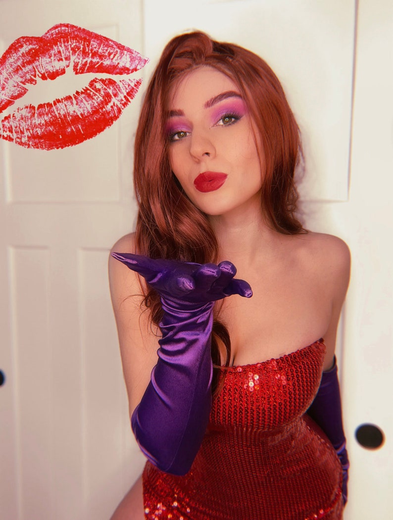 Jessica Rabbit Kiss Print Etsy