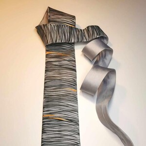 Seidenkrawatte, Krawatte, Graue Krawatte, Abstrakte Krawatte, Krawatte, Herren Krawatte, Herren Accessoires, Geschenke für Männer, Geburtstagsgeschenk, Hochzeitskrawatte