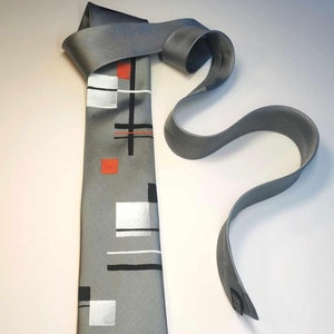 Seidenkrawatte, Krawatte, Graue Krawatte, Abstrakte Krawatte, Krawatte, Herren Krawatte, Herren Accessoires, Geschenke für Männer, Geburtstagsgeschenk, Hochzeitskrawatte