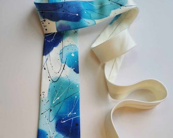 Silk Tie, Necktie, Abstract Tie, Mens Accessories, Gifts for Men, Anniversary Gift, Wedding Tie