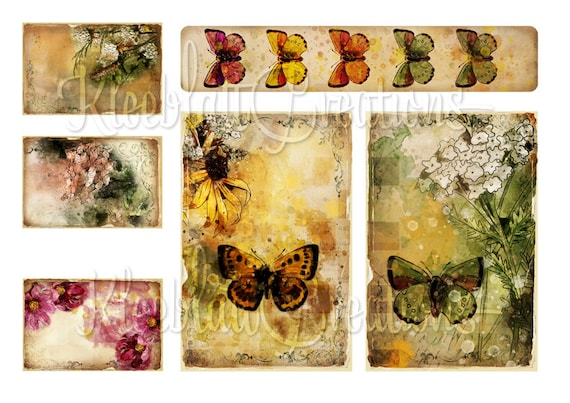 Enigmatic Floral Charm: Ephemera For Junk Journals: Collage Books Art Cut  Out: Hues, Rhapsody: : Books