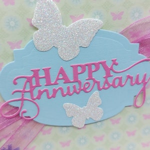 Carte d'anniversaire, carte de voeux, carte papillon, notre carte d'anniversaire