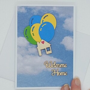 Nouvelle carte de visite ballon, carte de voeux, carte de bienvenue de bienvenue
