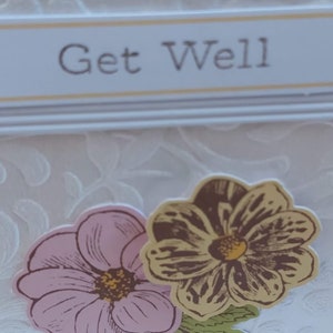 Carte jaune de rétablissement, carte de voeux, carte pour elle, carte de fleurs
