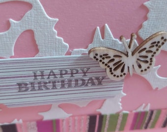Mom butterfly birthday card, greeting card, birthday card for her, butterfly card