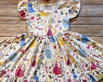 Vintage Princess Flutter Twirl Dress