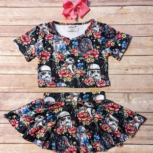 Galactic Floral Two Piece Set