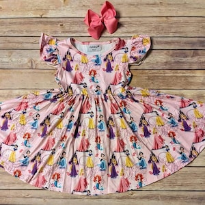 Princess Classic Pink Flutter Twirl Dress