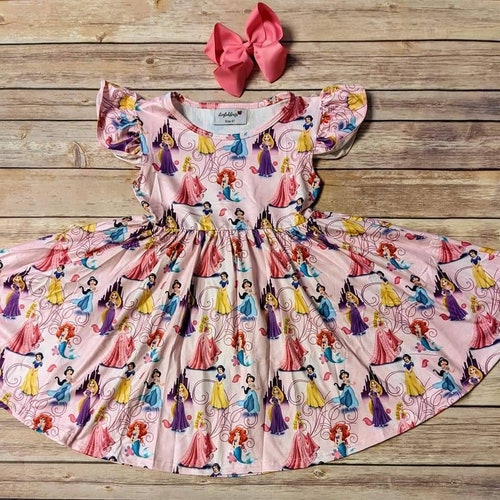Vintage Pink Velvet Twirl Dress