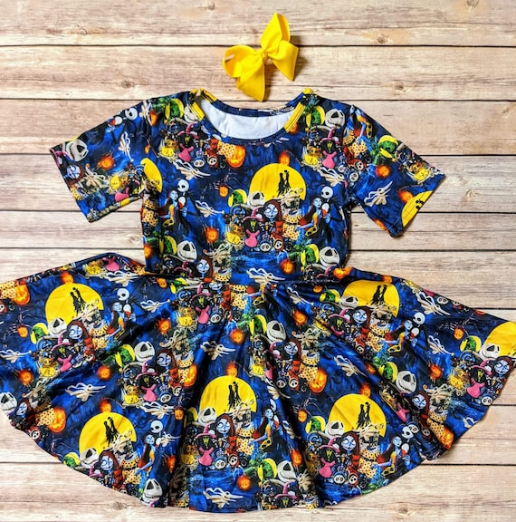 nightmare before christmas twirl dress NEW Boutique Jack Skellington Nightmare Before Christmas Halloween Twirl Dress