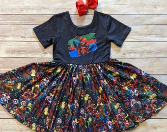 Vestido giratorio de Spidey y sus amigos