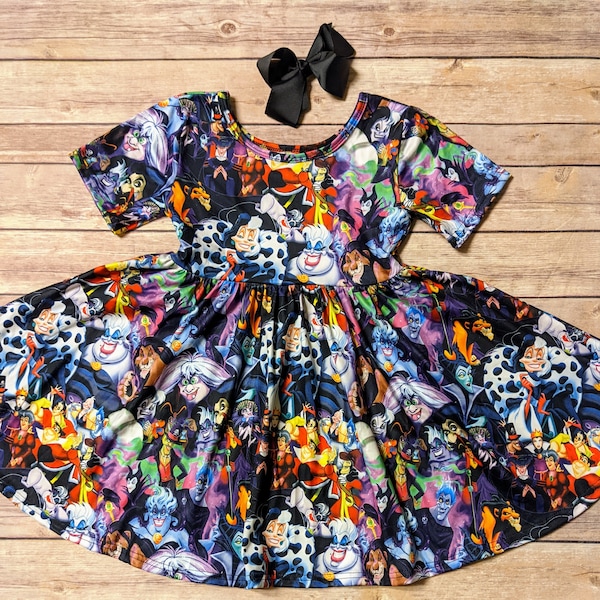 Villains Inspired Twirl Dress