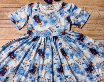 Frozen Spirit Inspired Twirl Dress