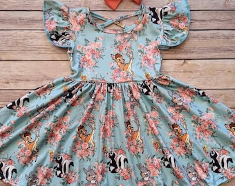 Woodland Floral Twirl Dress