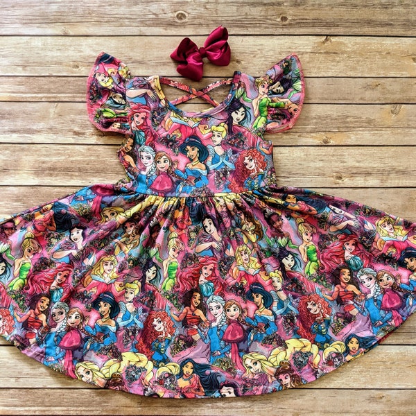 Princesses Flutter Twirl Dress