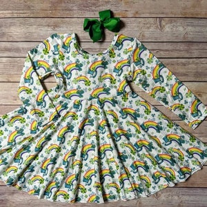 Lucky Rainbows Twirl Dress