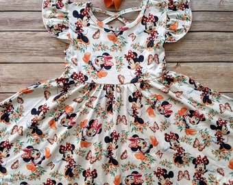 Vestido Mini Butterfly Flutter Twirl