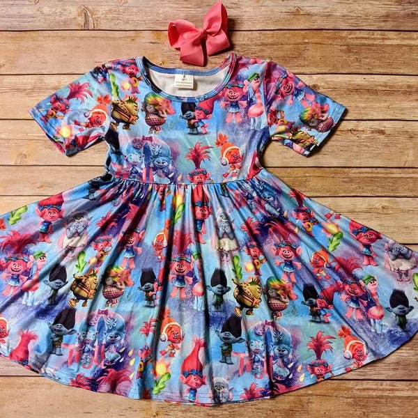 Organic Cotton Amelia Floral Twirl Dress For Spring