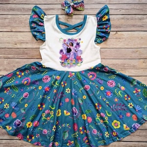 Floral Sister Flutter Twirl Dress