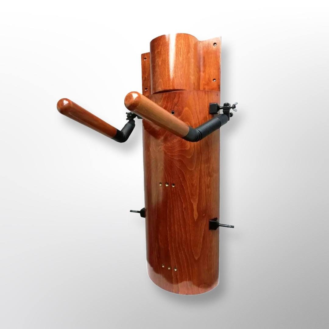 enero cien Diez Wall Mounted Wing Chun Wooden Dummy and Portable Chi Sao Arms - Etsy