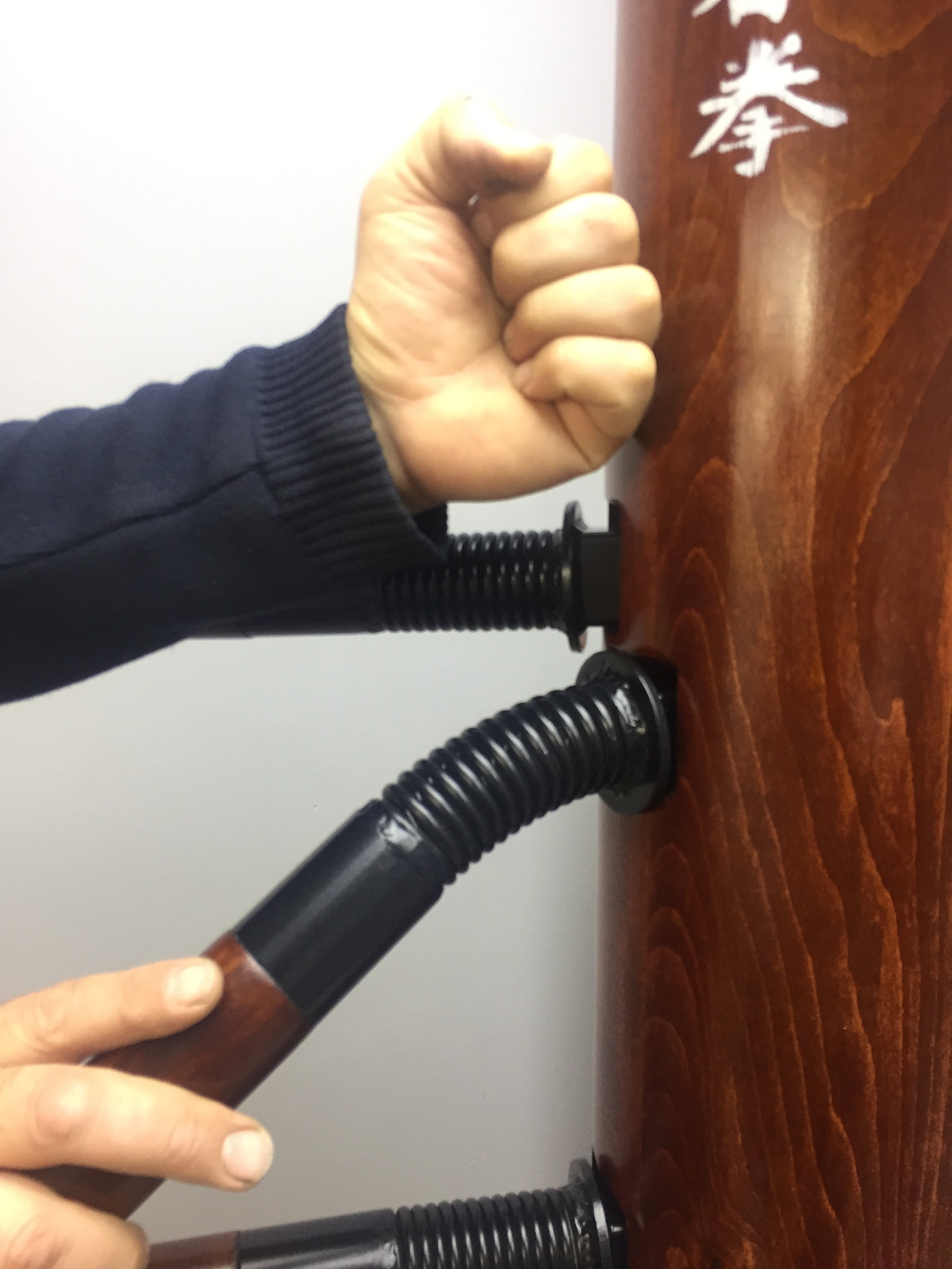 Wing Chun Wooden Dummy Chi Sao Spring Arms 3 Arm for Wooden Etsy