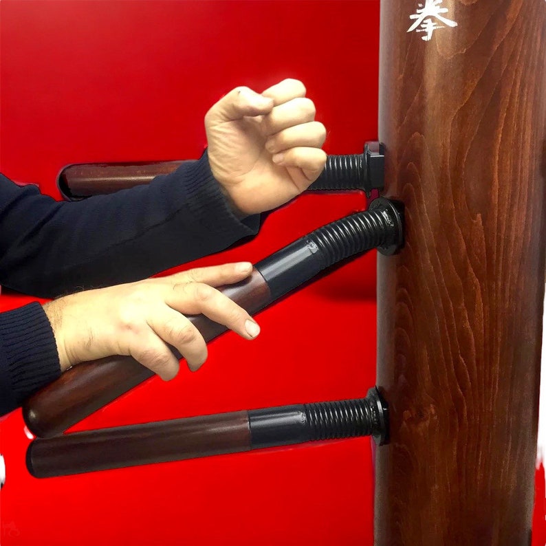 Wing Chun Wooden Dummy Chi Sao Spring Arms for Wooden Dummy Etsy