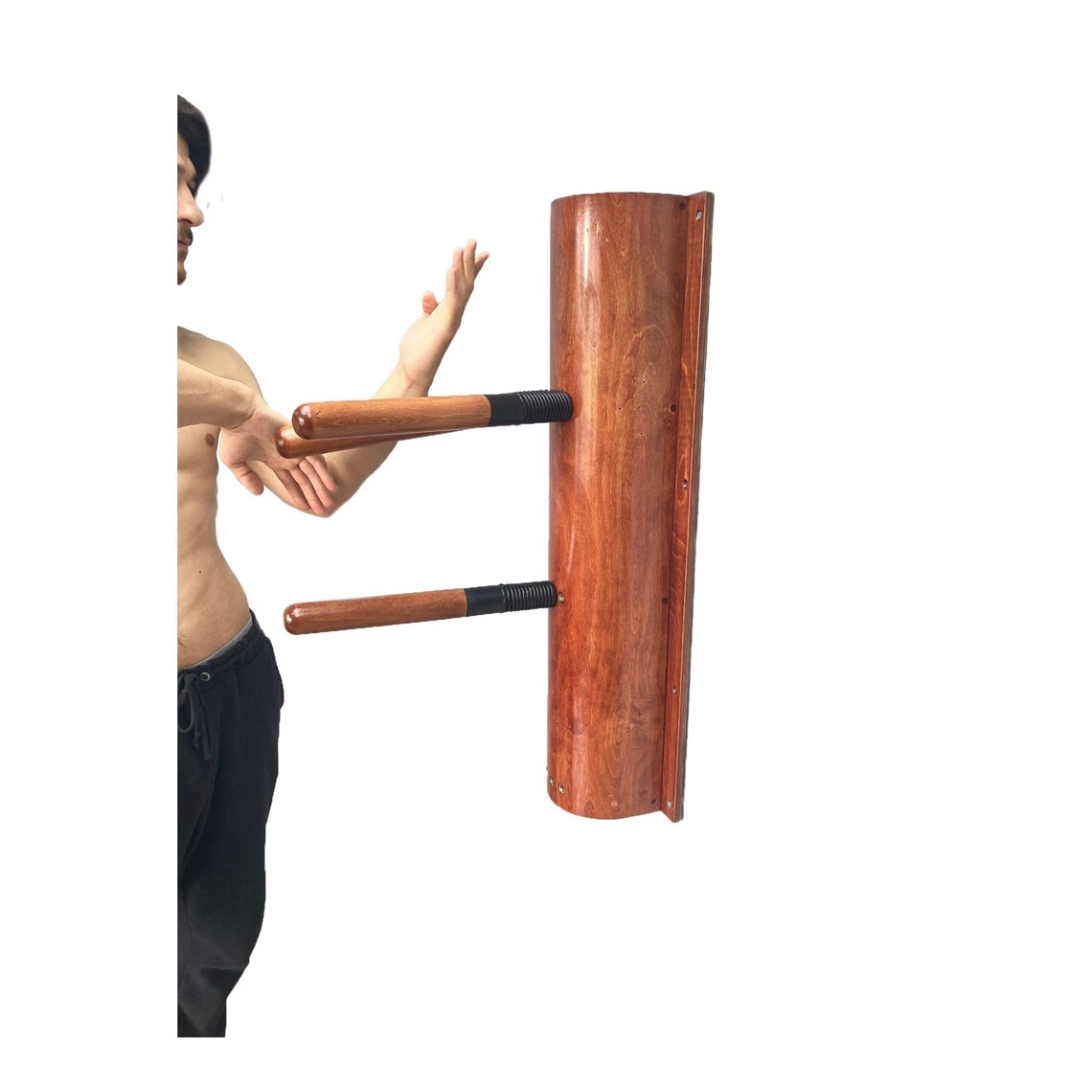 Wall Mounted Wing Chun Wooden Dummy Small and Spring Portable Etsy