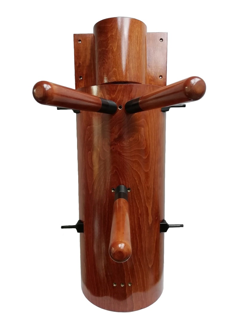 Wooden Dummy Wing Chun Wall MountedSpring Arms/Martial Etsy