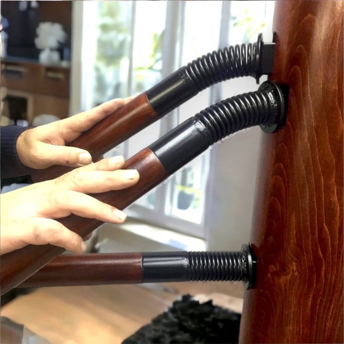 Wing Chun Wooden Dummy Chi Sao Spring Arms for Wooden Dummy Etsy