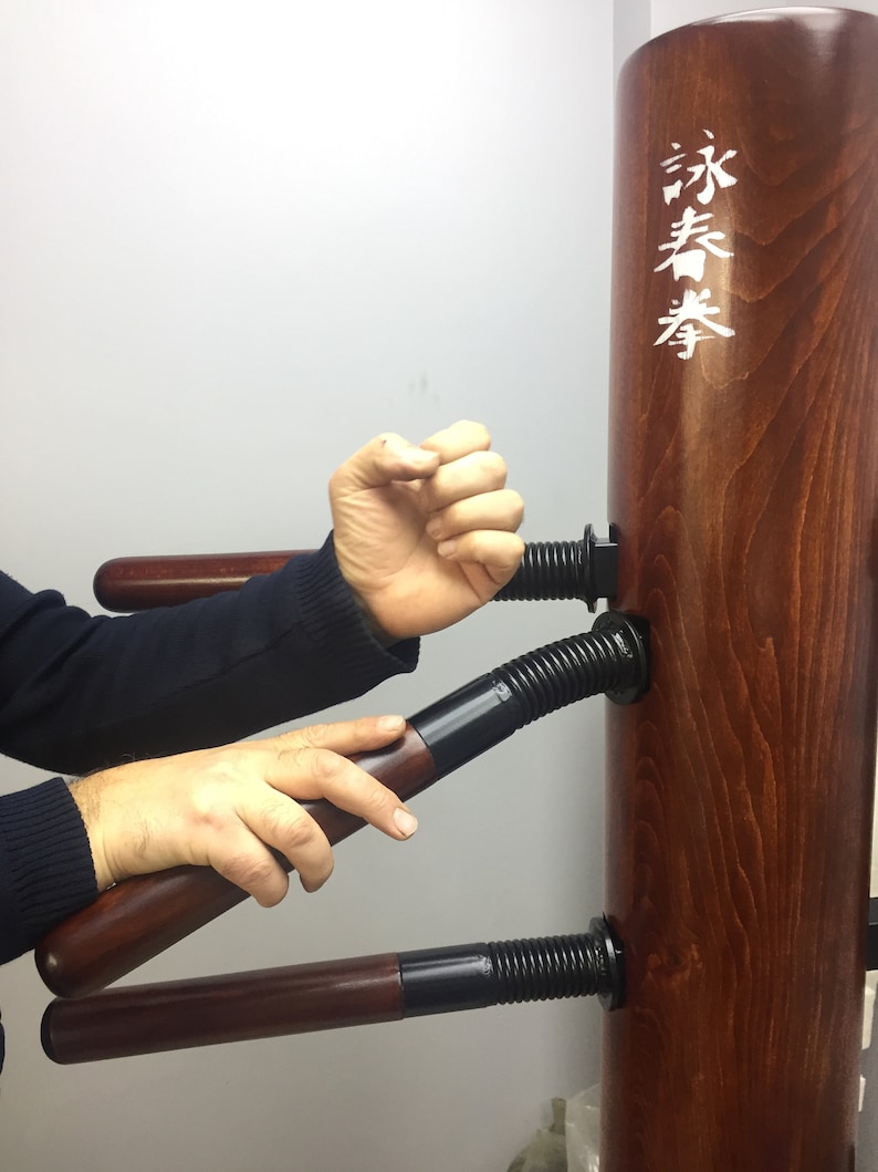 Wing Chun Wooden Dummy Chi Sao Spring Arms 3 Arm for Wooden Etsy