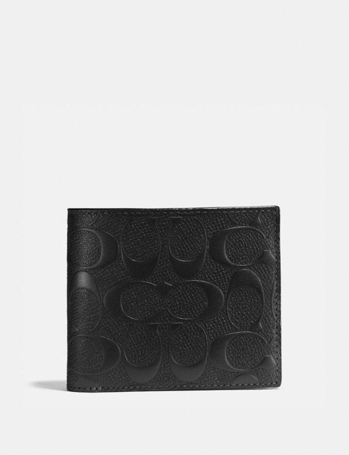 compact id wallet in signature leather