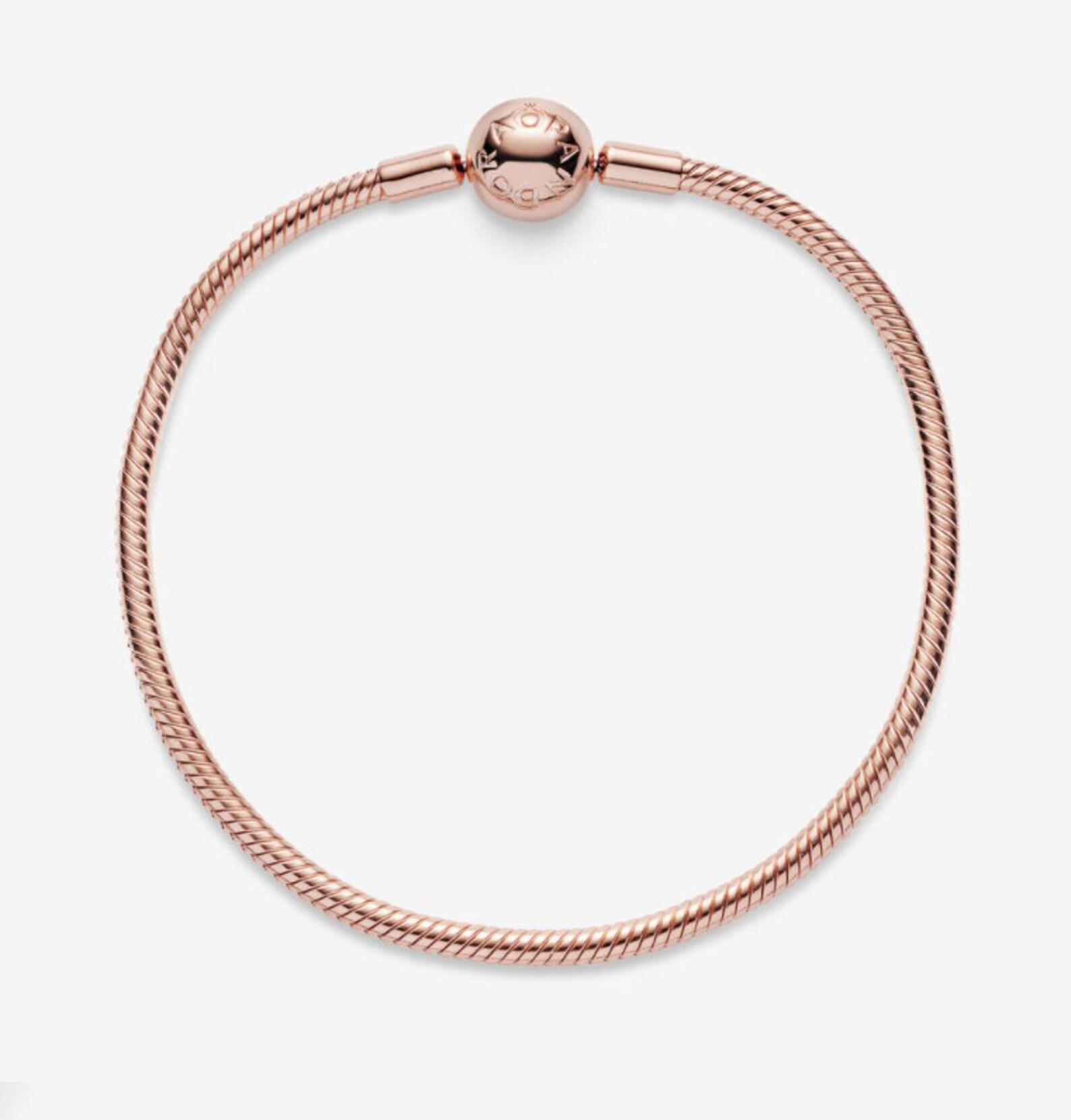 Pandora Moments Snake Chain Rose Gold Bracelet 580728 Size Etsy
