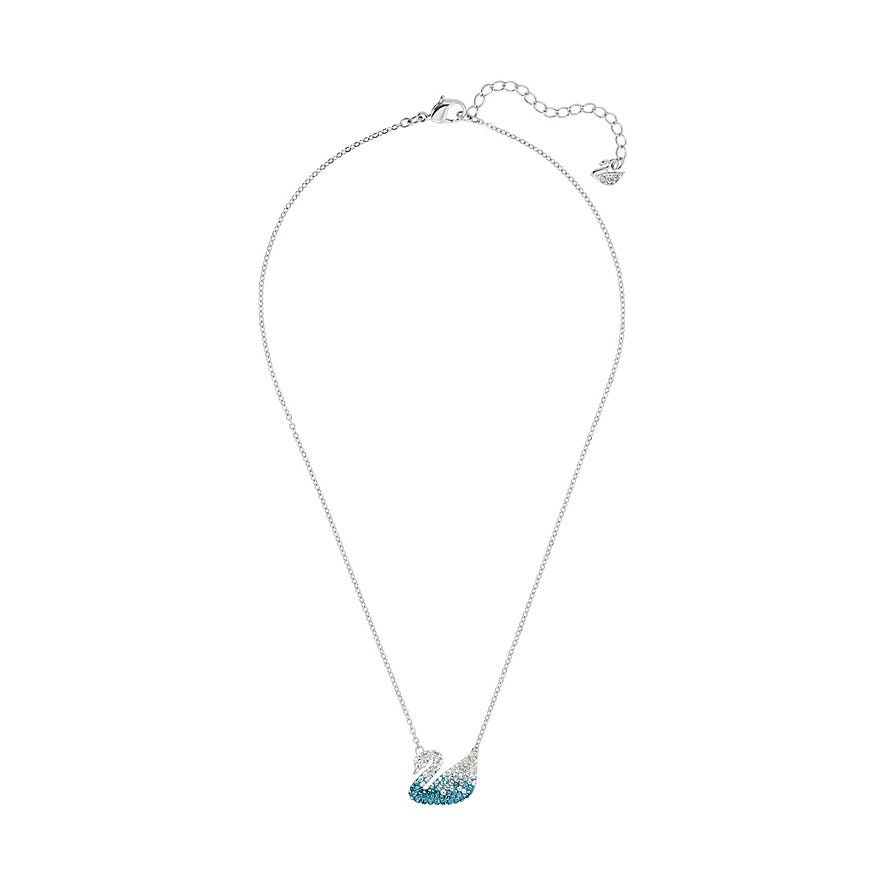 Swarovski Iconic Swan Pendant Necklace Blue | Etsy