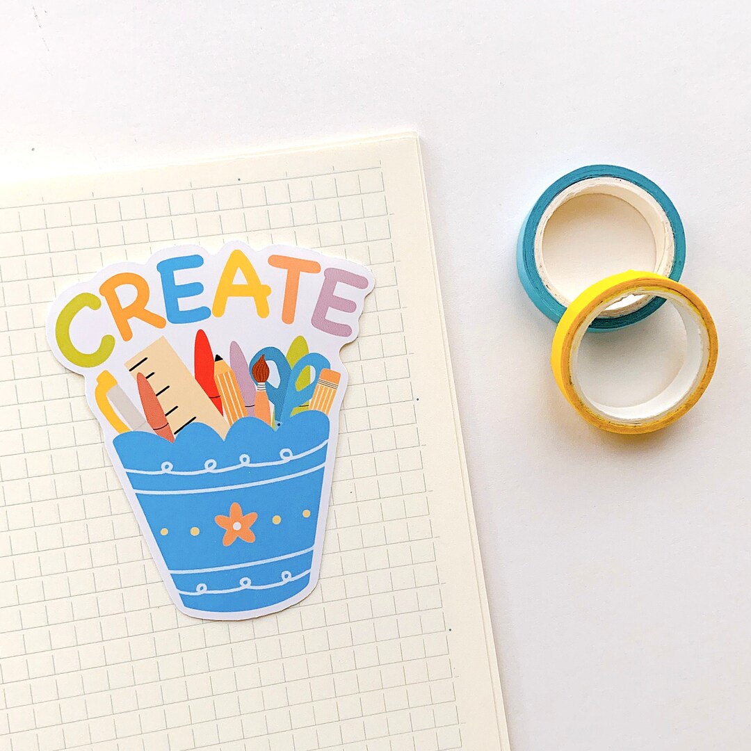 Create Desk Sticker Create Sticker | Laptop Stickers, Journal Stickers, Planner Stickers ...