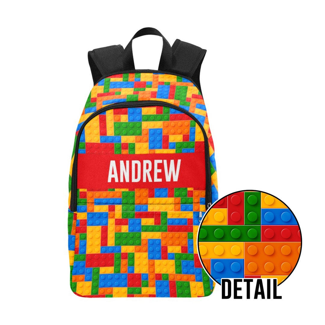 Building Bricks Personalized Backpack All-over Print Casual Backpack ...