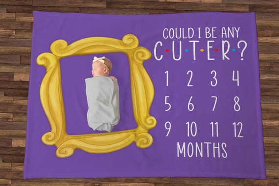 Friends themed milestone blanket sales